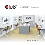 CLUB3D HDMI 4K60HZ 2.0 UHD SPLITTER 4P.
